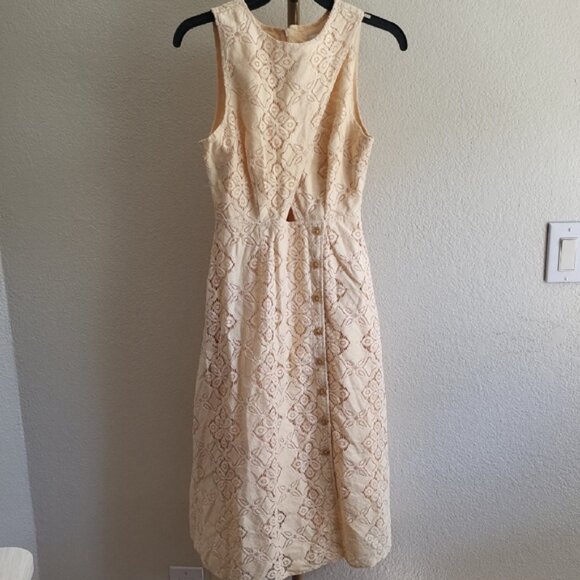Pamela Love x Rent the Runway Yellow Lace Mini Dress –SZ XS - Picture 2 of 13